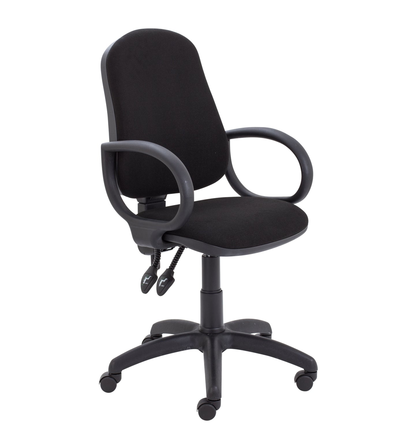 Calypso 2 High Back Operator Chair Fixed Arms Black