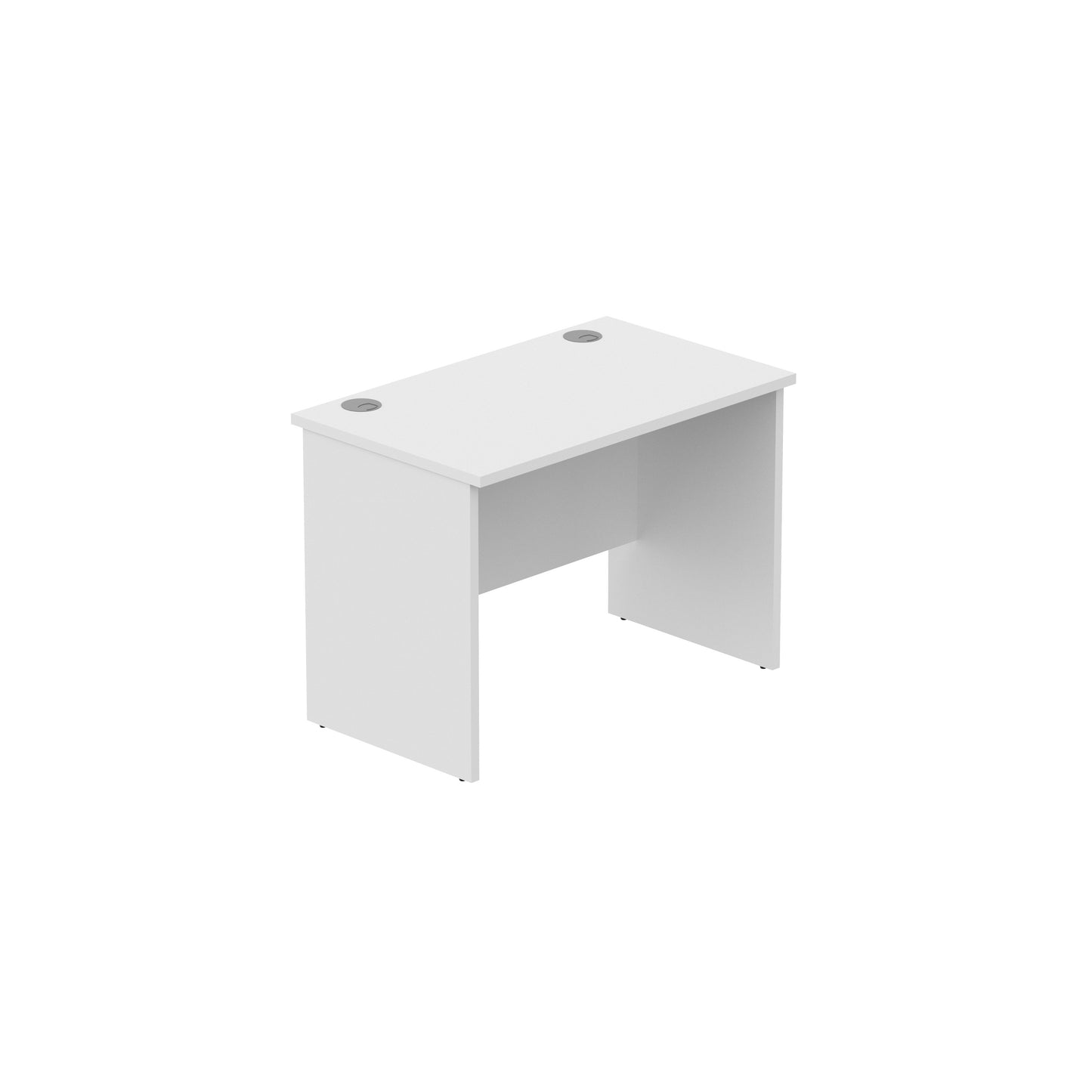 OFFICE RECTANGULAR DESK WITH PANEL LEGS 1000X600 WHITE
