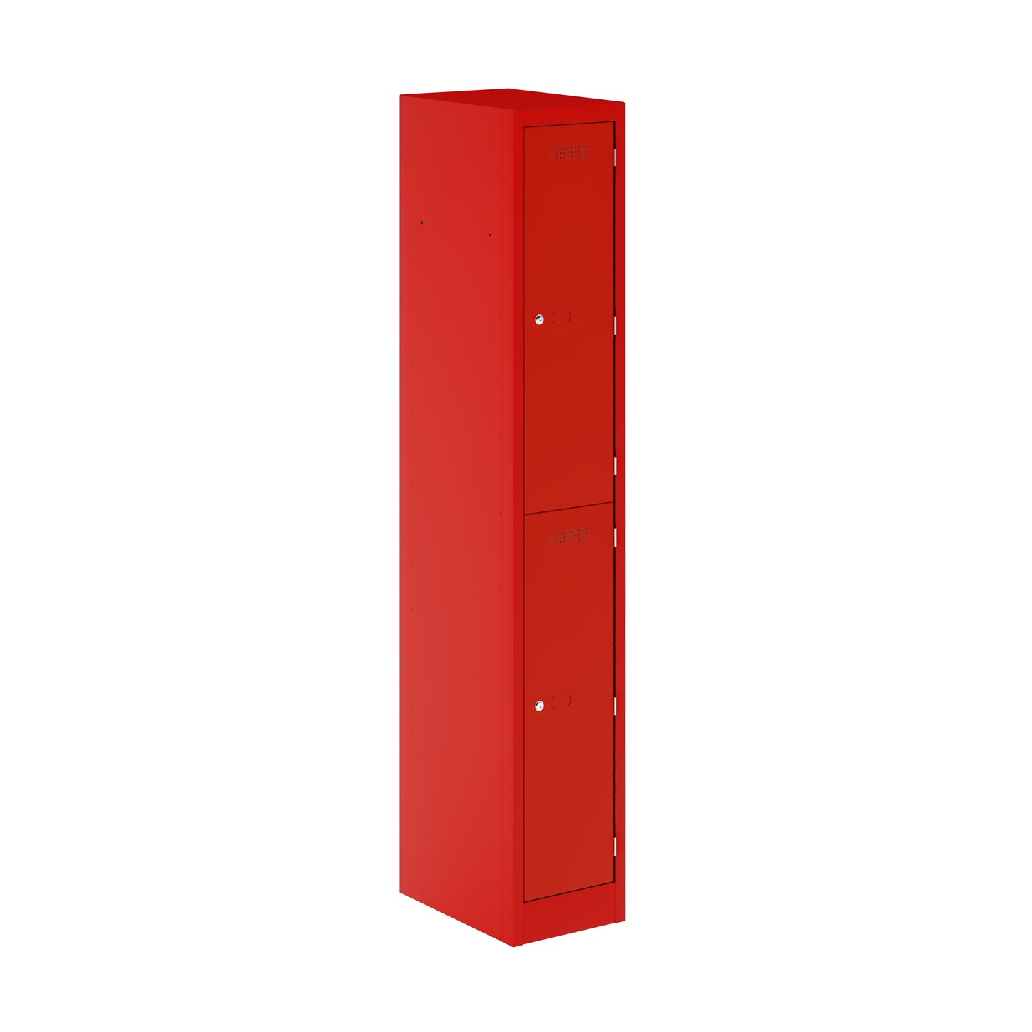 PRIMARY LOCKER - 1800MM H X 300MM W X 450MM D 2 DOOR SINGLE LOCKER COLUMN - CARDINAL RED