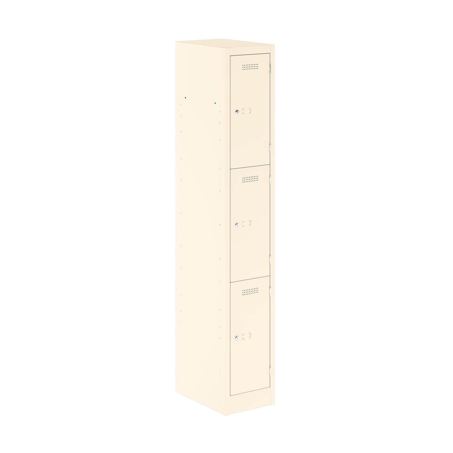 PRIMARY LOCKER - 1800MM H X 300MM W X 450MM D 3 DOOR SINGLE LOCKER COLUMN - CHALK