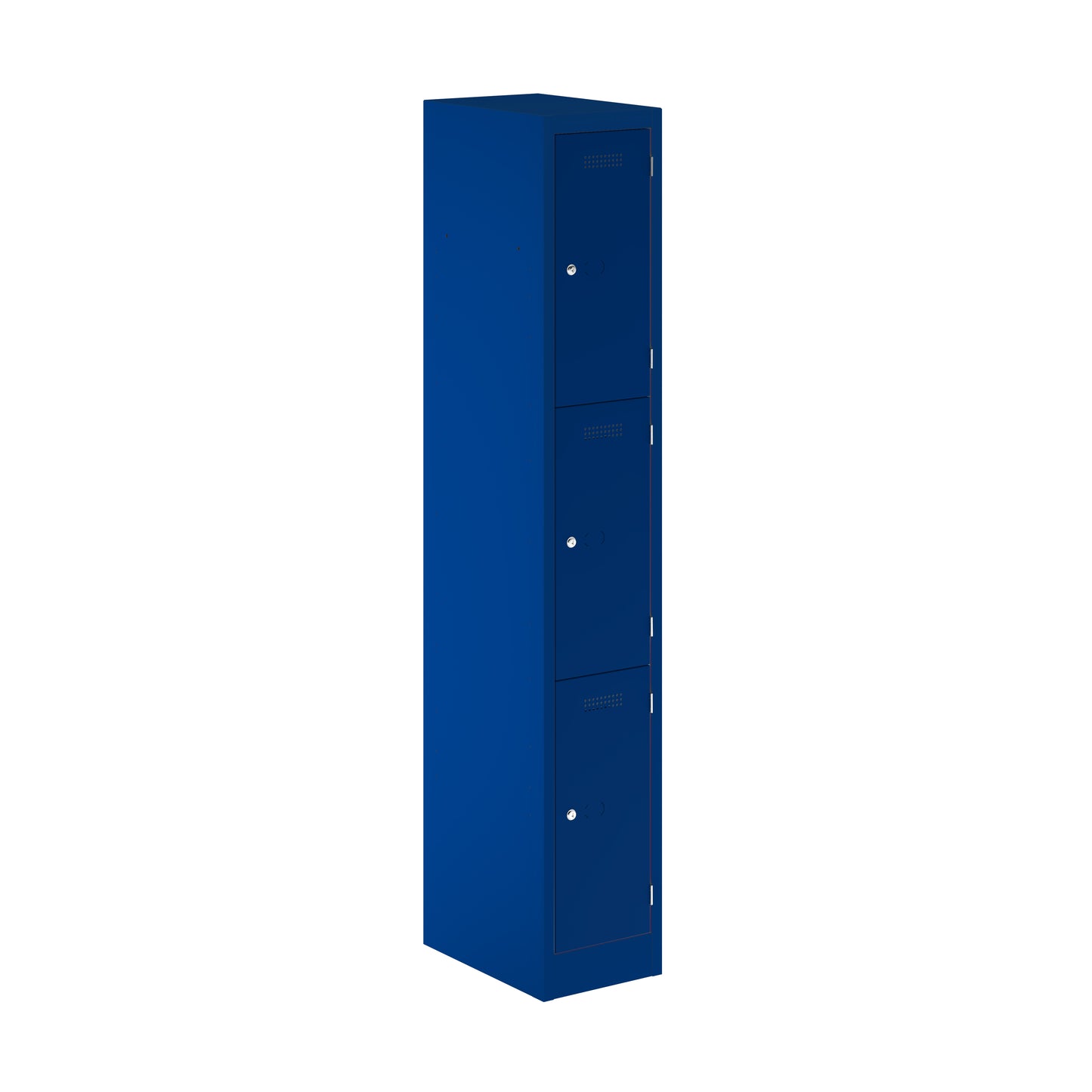 PRIMARY LOCKER - 1800MM H X 300MM W X 450MM D 3 DOOR SINGLE LOCKER COLUMN - OXFORD BLUE