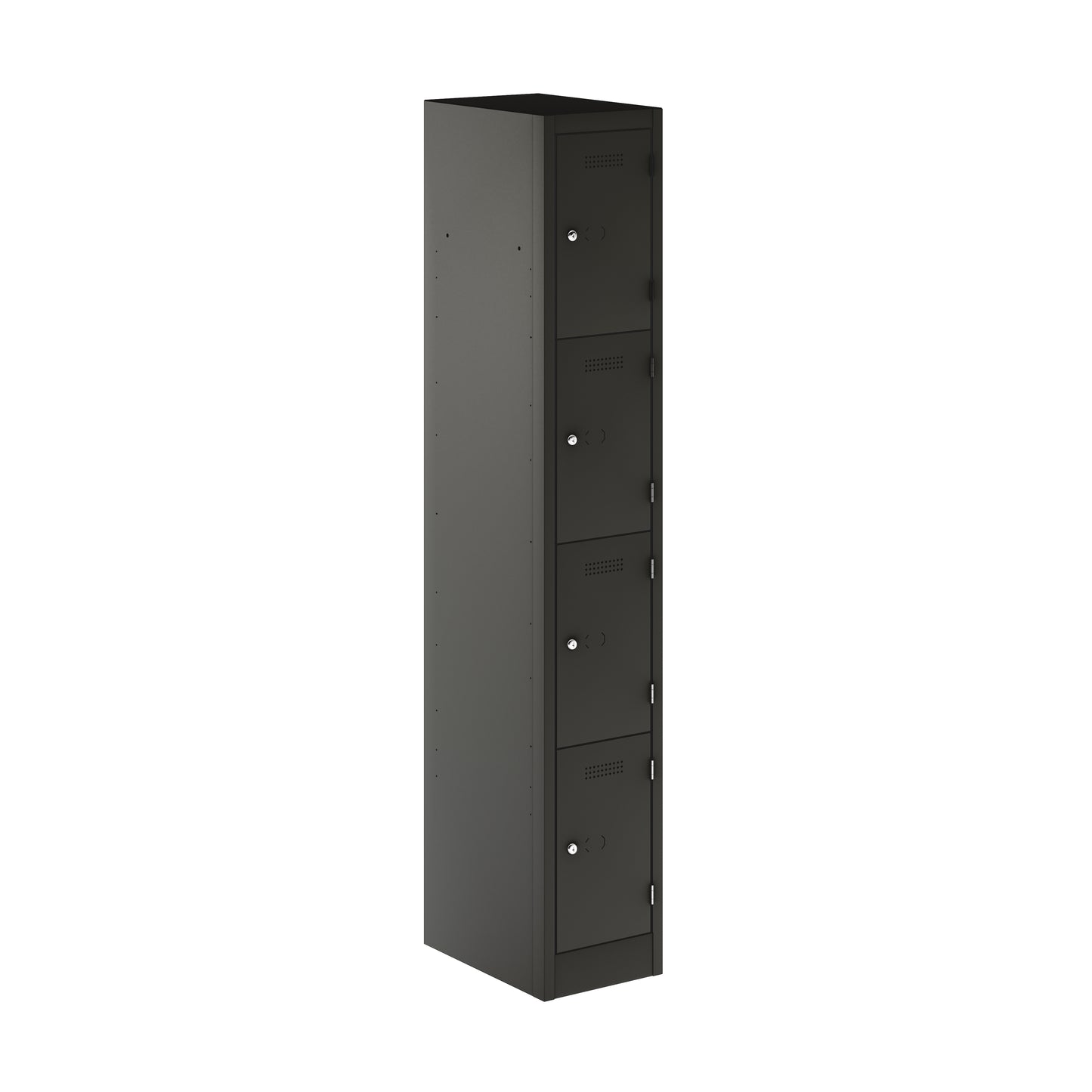 PRIMARY LOCKER - 1800MM H X 300MM W X 450MM D 4 DOOR SINGLE LOCKER COLUMN - ANTHRACITE GREY