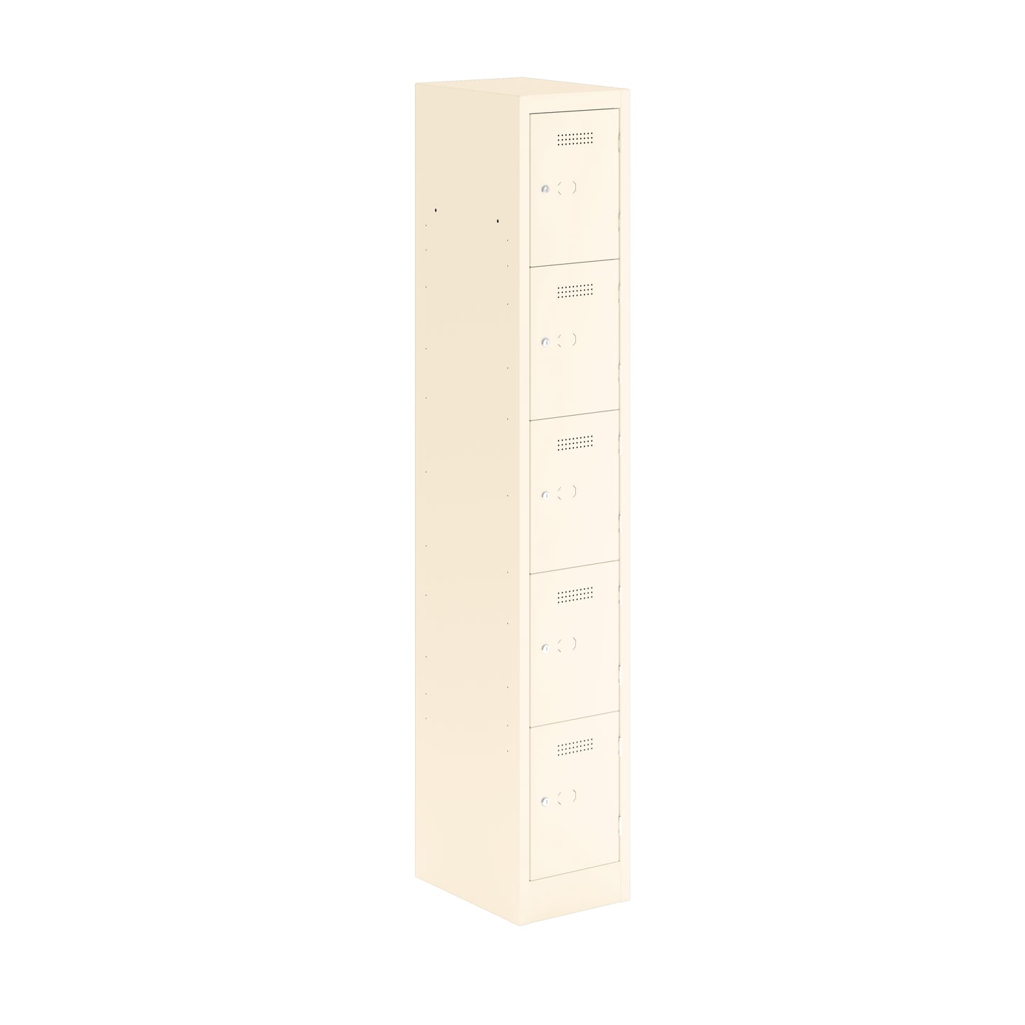 PRIMARY LOCKER - 1800MM H X 300MM W X 450MM D 5 DOOR SINGLE LOCKER COLUMN - CHALK
