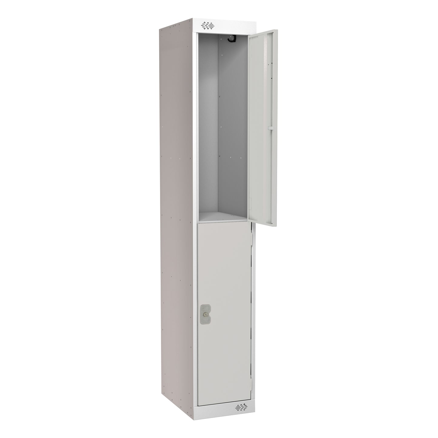 2 DOOR LOCKER 300X300X1800 LIGHT GREY DOOR