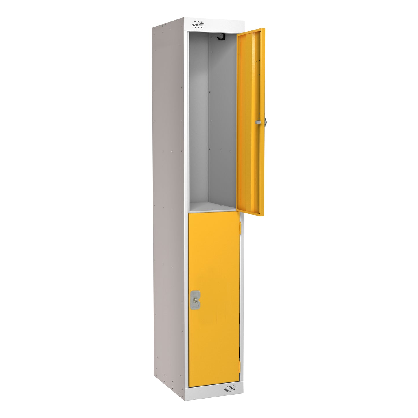 2 DOOR LOCKER 300X300X1800 YELLOW DOOR