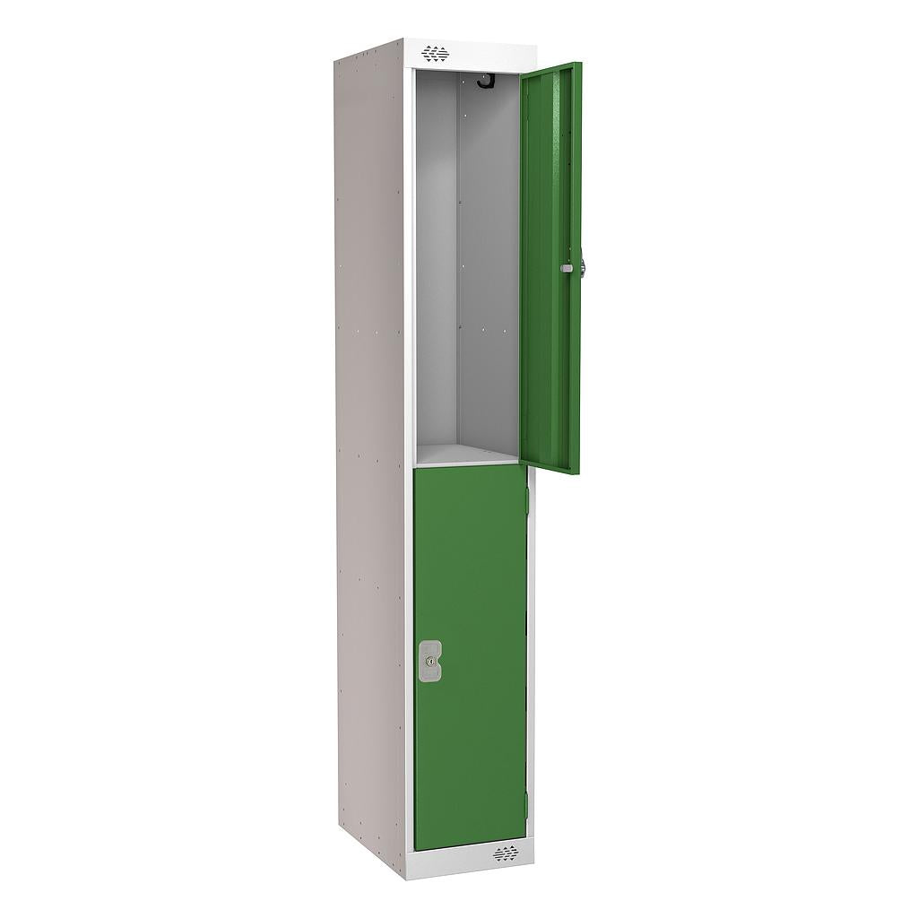 2 DOOR LOCKER 300X450X1800 GREEN DOOR