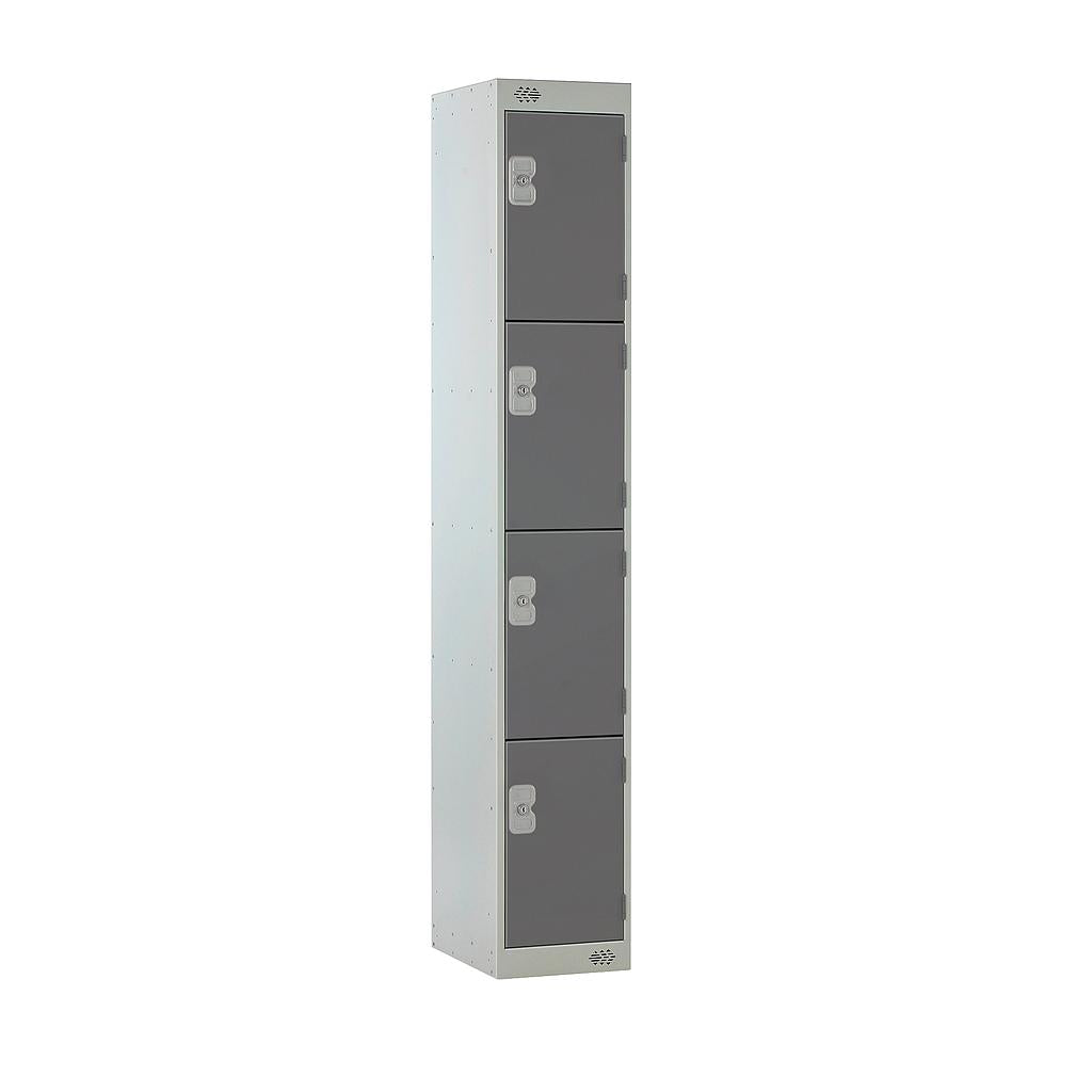 4 DOOR LOCKER 300X450X1800 DARK GREY DOOR