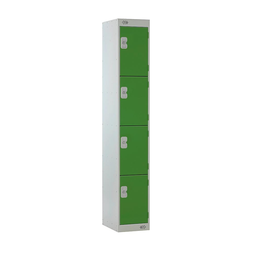 4 DOOR LOCKER 300X450X1800 GREEN DOOR