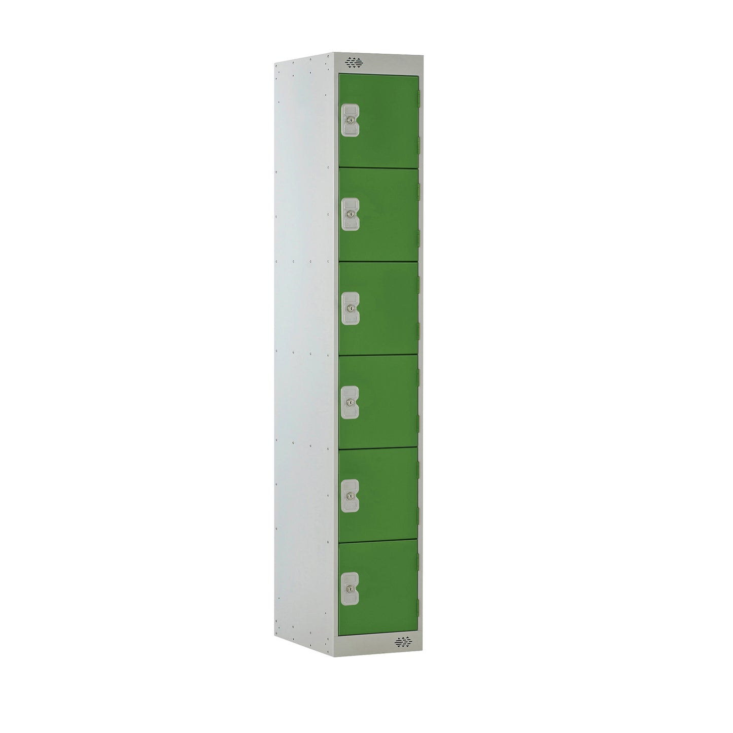 6 DOOR LOCKER 300X300X1800 GREEN DOOR
