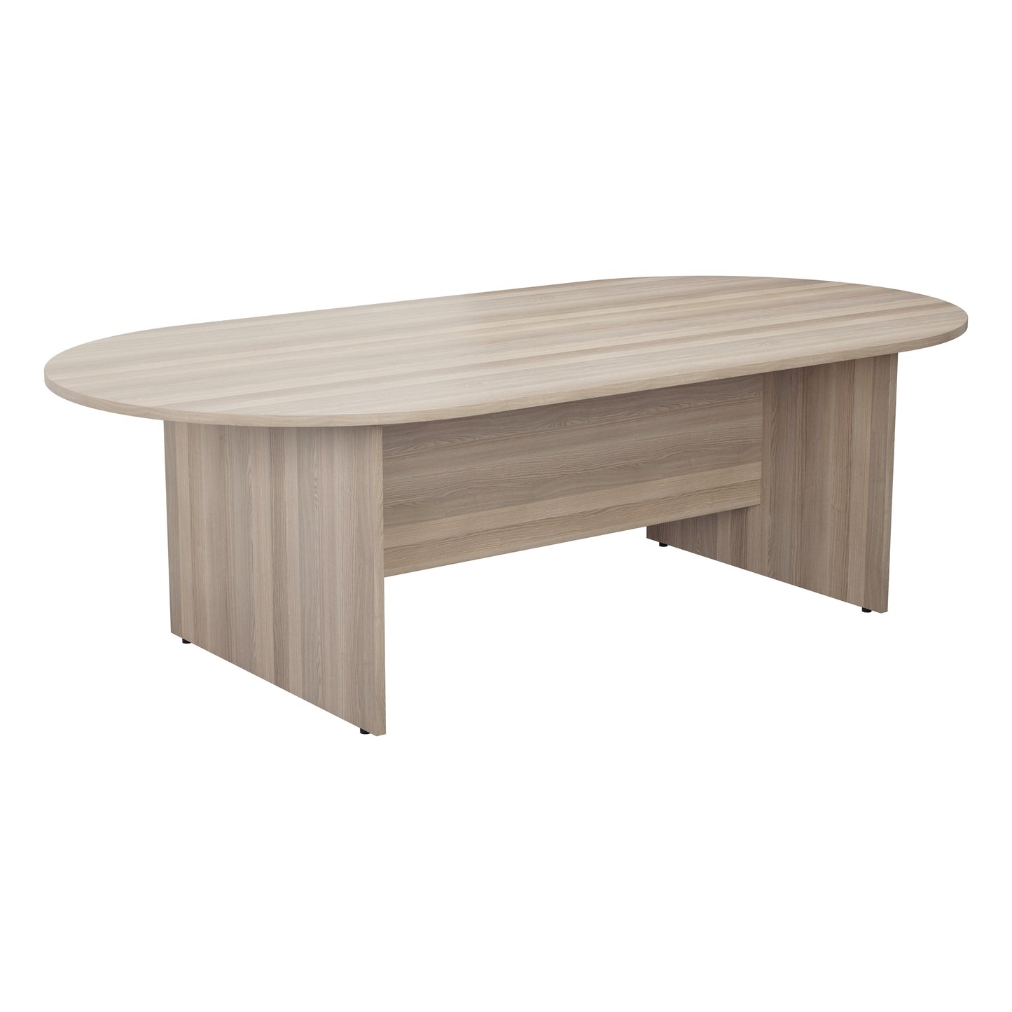 1800MM D-END MEETING TABLE - GREY OAK