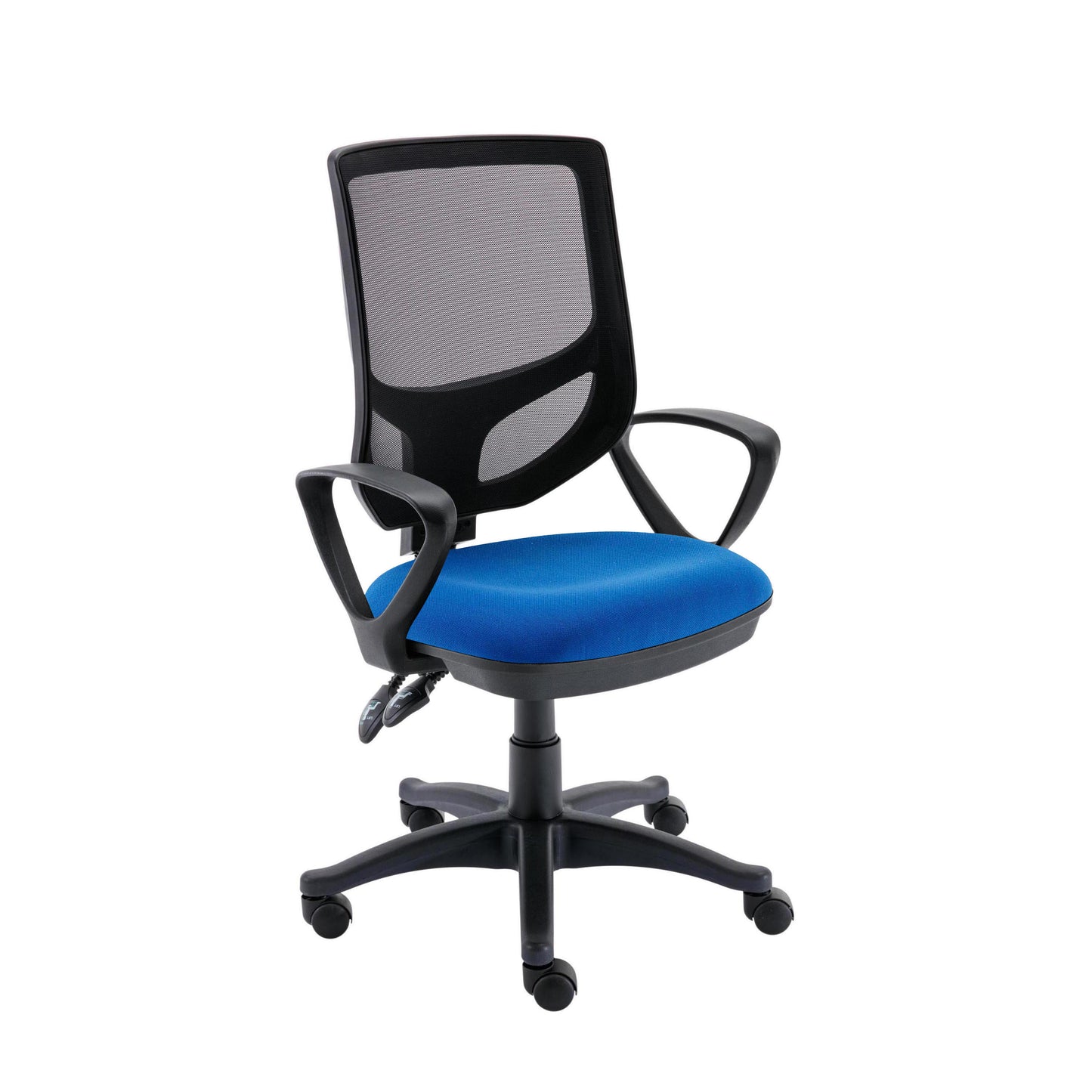 Versi 2 Lever Mesh Operator Chair Fixed Arms