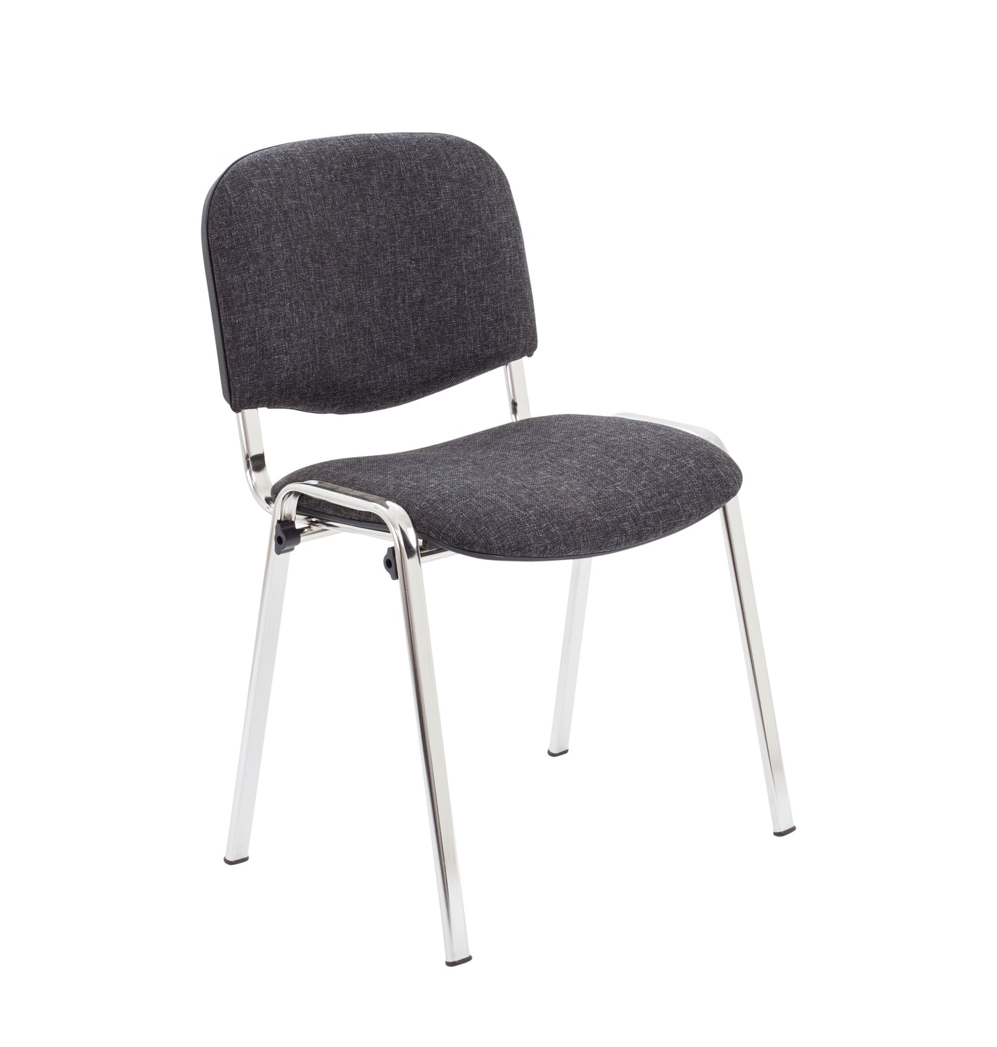 CLUB CHAIR WITH CHROME | CHARCOAL/CHROME