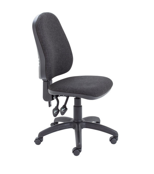 Calypso 2 High Back Operator Chair No Arms Charcoal