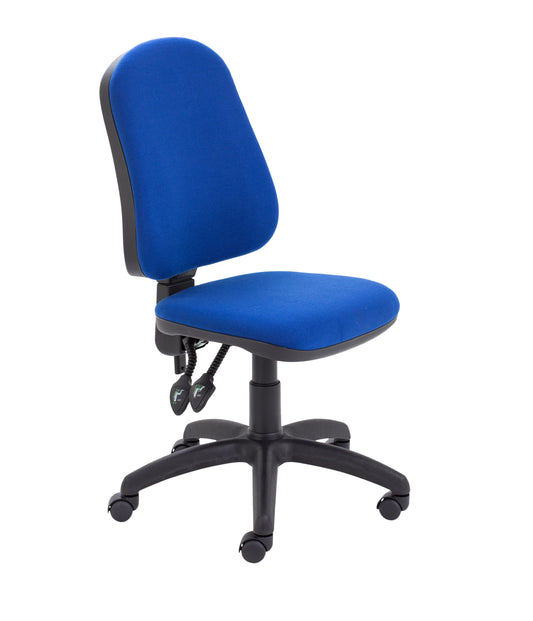 Calypso 2 High Back Operator Chair No Arms Blue