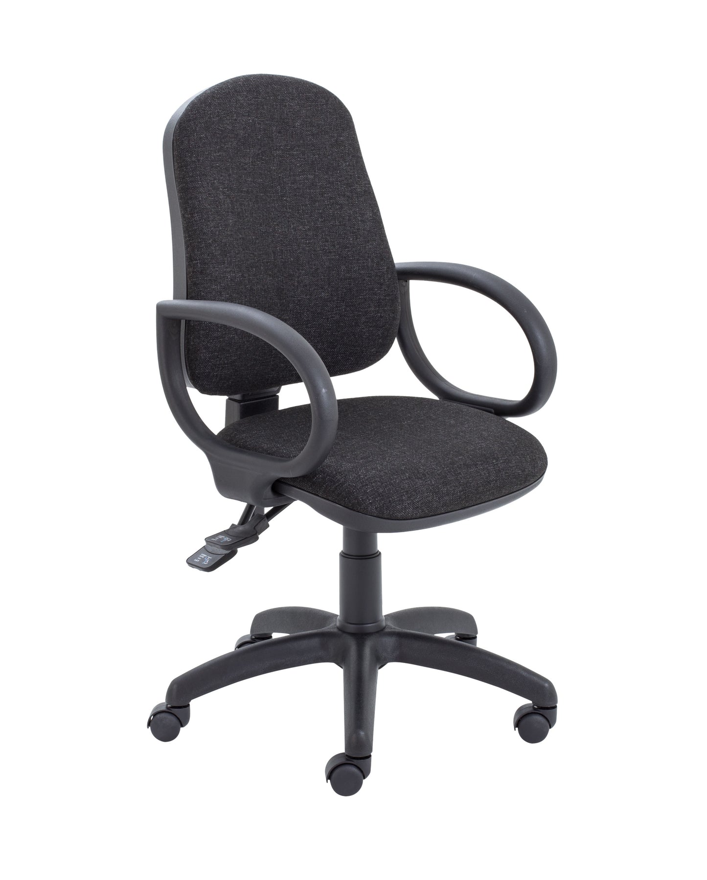 CALYPSO 2 DELUXE CHAIR WITH FIXED ARMS | CHARCOAL