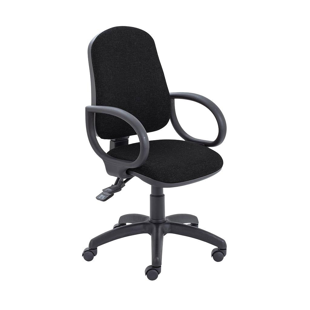 3 LEVER CALYPSO UPHOLSTERED PU BOXED + FIXED ARMS