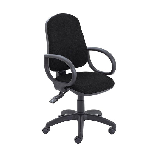 3 LEVER CALYPSO UPHOLSTERED PU BOXED + FIXED ARMS