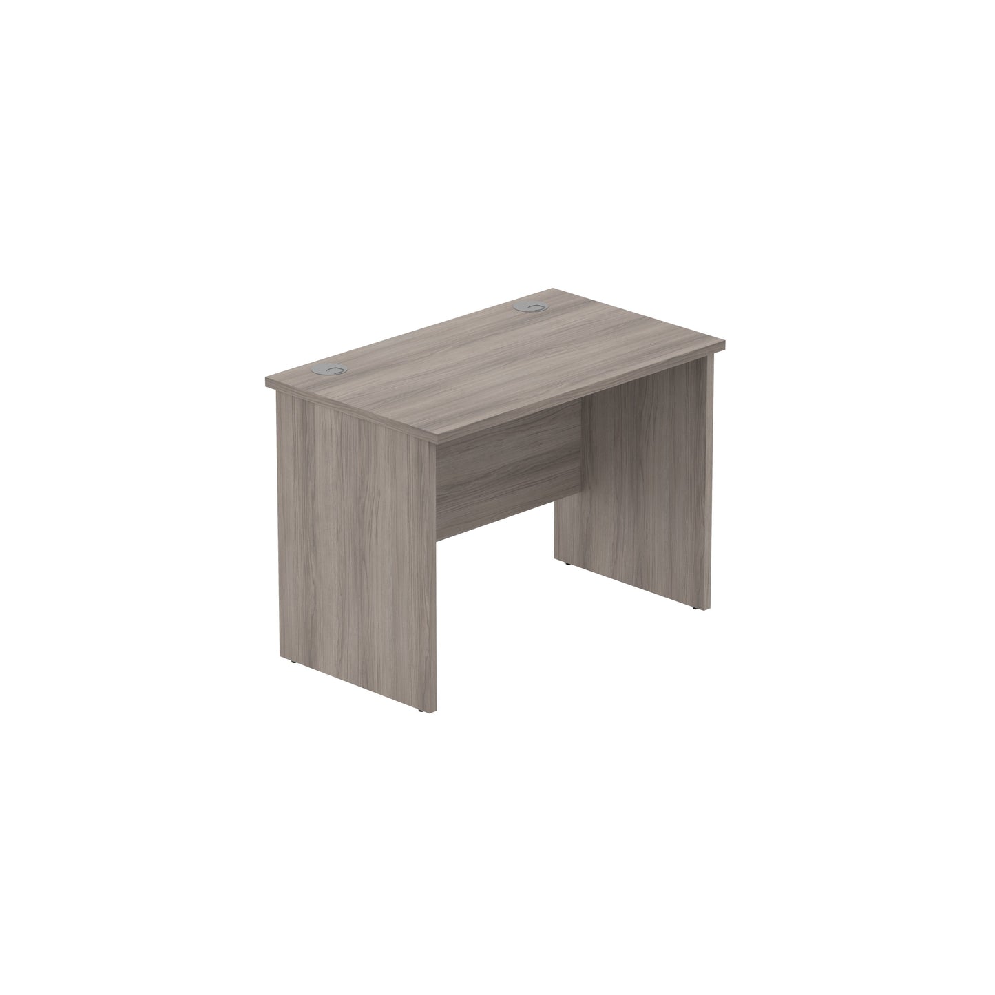 OFFICE RECTANGULAR DESK WITH PANEL LEGS 1000X600 ALASKAN GREY OAK