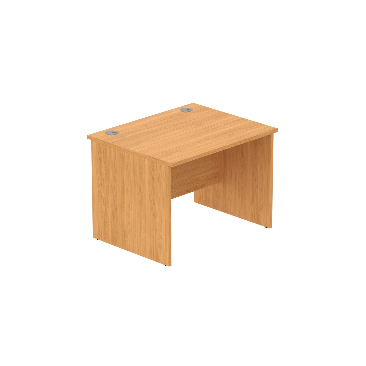 OFFICE RECTANGULAR DESK WITH PANEL LEGS 1000X800 NORWEIGAN BEECH