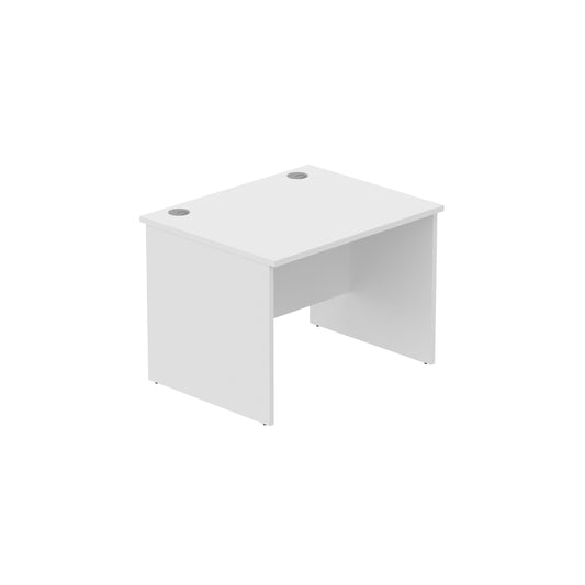 OFFICE RECTANGULAR DESK WITH PANEL LEGS 1000X800 WHITE