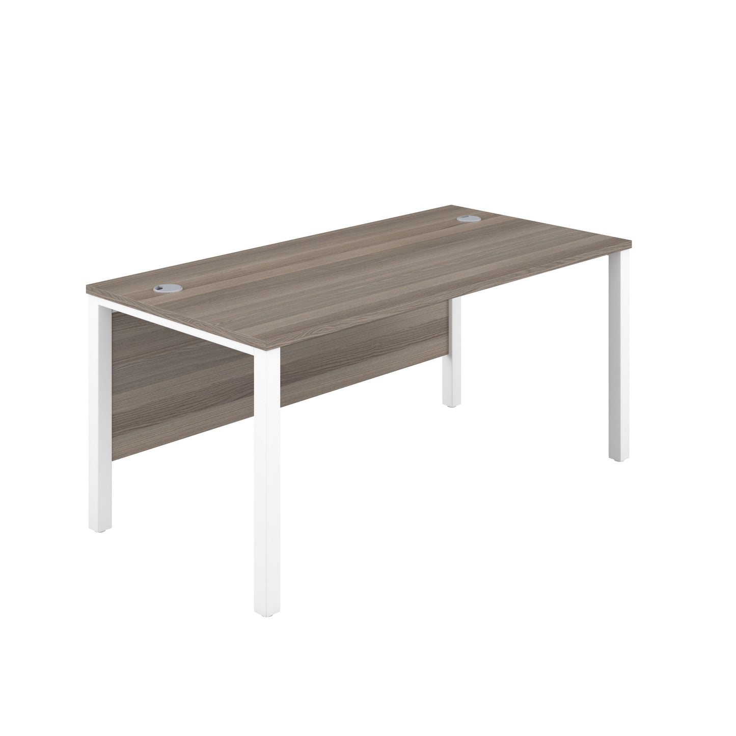 1600X800 GOAL POST RECTANGULAR DESK GREY OAK-WHITE