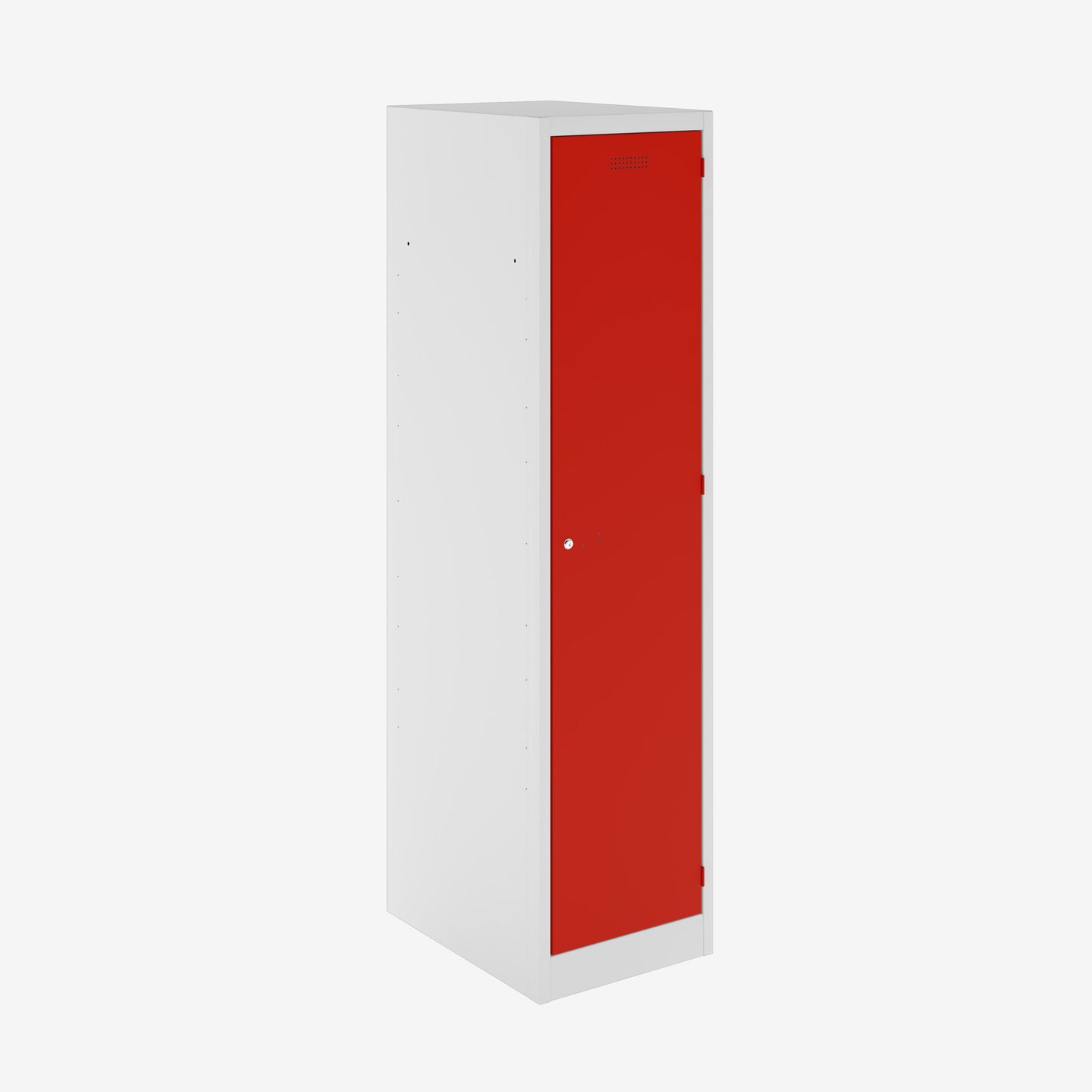 CLEAN & DIRTY LOCKER (INCLUDES 1 X SHELF)- LIGHT GREY/CARDINAL RED