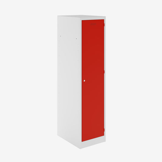 CLEAN & DIRTY LOCKER (INCLUDES 1 X SHELF)- LIGHT GREY/CARDINAL RED