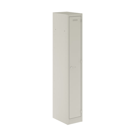 PRIMARY LOCKER - 1800MM H X 300MM W X 450MM D 1 DOOR SINGLE LOCKER COLUMN - LIGHT GREY