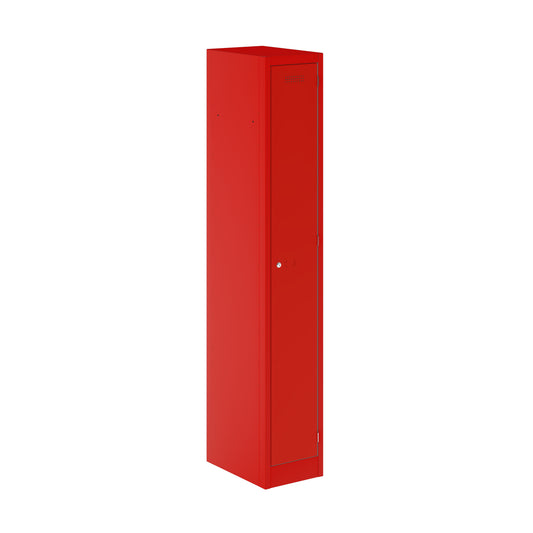 PRIMARY LOCKER - 1800MM H X 300MM W X 450MM D 1 DOOR SINGLE LOCKER COLUMN - CARDINAL RED