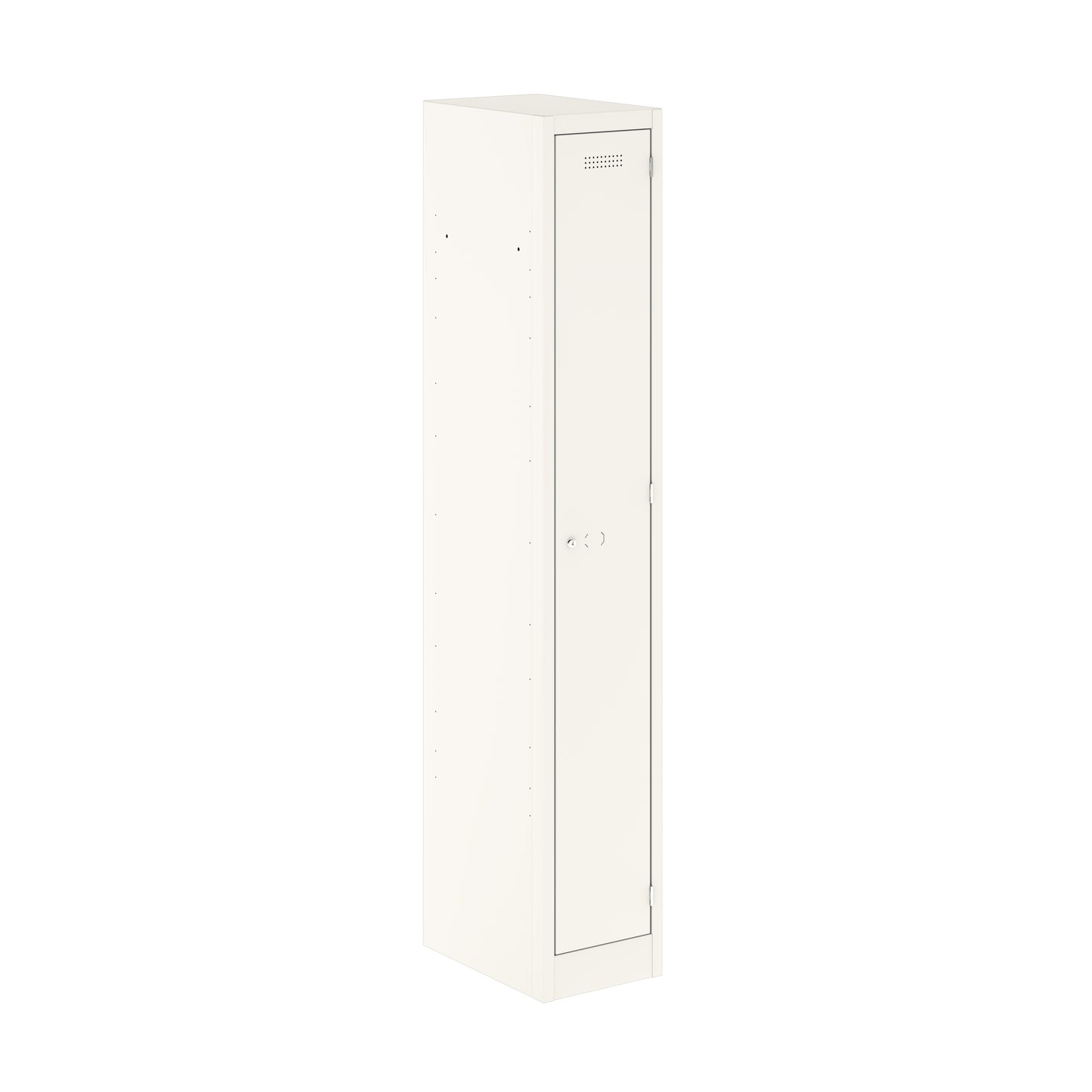 PRIMARY LOCKER - 1800MM H X 300MM W X 450MM D 1 DOOR SINGLE LOCKER COLUMN - TRAFFIC WHITE