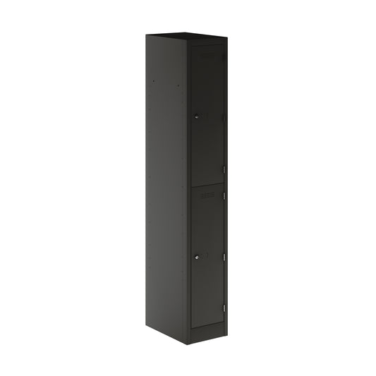 PRIMARY LOCKER - 1800MM H X 300MM W X 450MM D 2 DOOR SINGLE LOCKER COLUMN - ANTHRACITE GREY