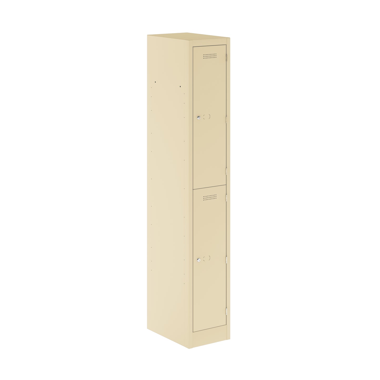PRIMARY LOCKER - 1800MM H X 300MM W X 450MM D 2 DOOR SINGLE LOCKER COLUMN - CREAM