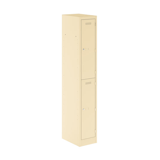 PRIMARY LOCKER - 1800MM H X 300MM W X 450MM D 2 DOOR SINGLE LOCKER COLUMN - BEIGE
