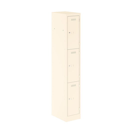 PRIMARY LOCKER - 1800MM H X 300MM W X 450MM D 3 DOOR SINGLE LOCKER COLUMN - CHALK