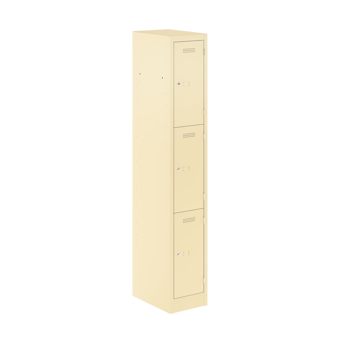 PRIMARY LOCKER - 1800MM H X 300MM W X 450MM D 3 DOOR SINGLE LOCKER COLUMN- BEIGE