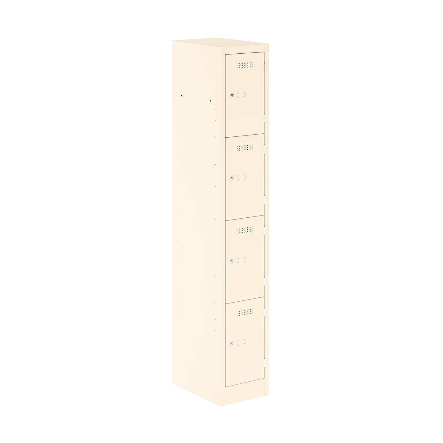 PRIMARY LOCKER - 1800MM H X 300MM W X 450MM D 4 DOOR SINGLE LOCKER COLUMN - CHALK