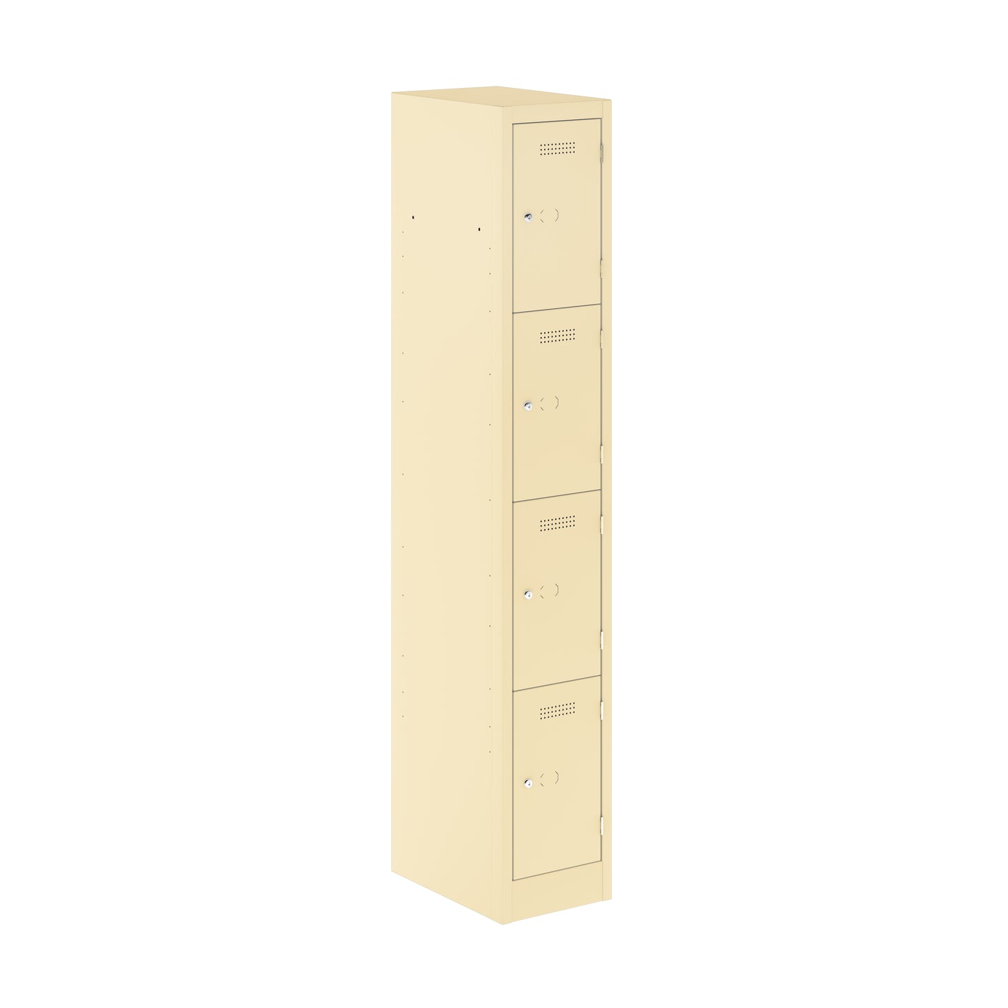 PRIMARY LOCKER - 1800MM H X 300MM W X 450MM D 4 DOOR SINGLE LOCKER COLUMN- BEIGE
