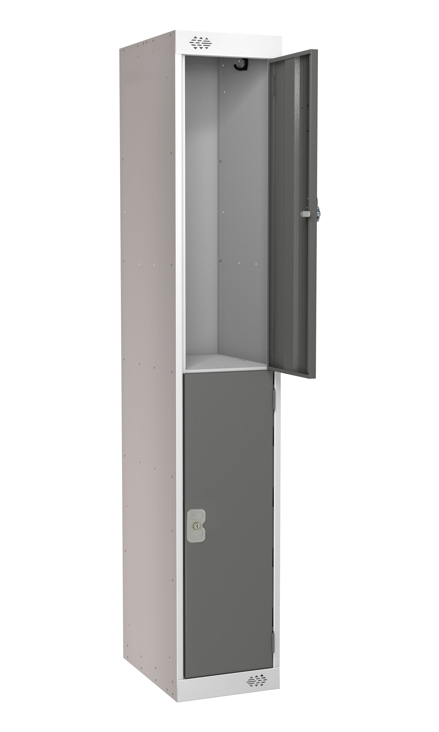 2 DOOR LOCKER 300X300X1800 DARK GREY DOOR