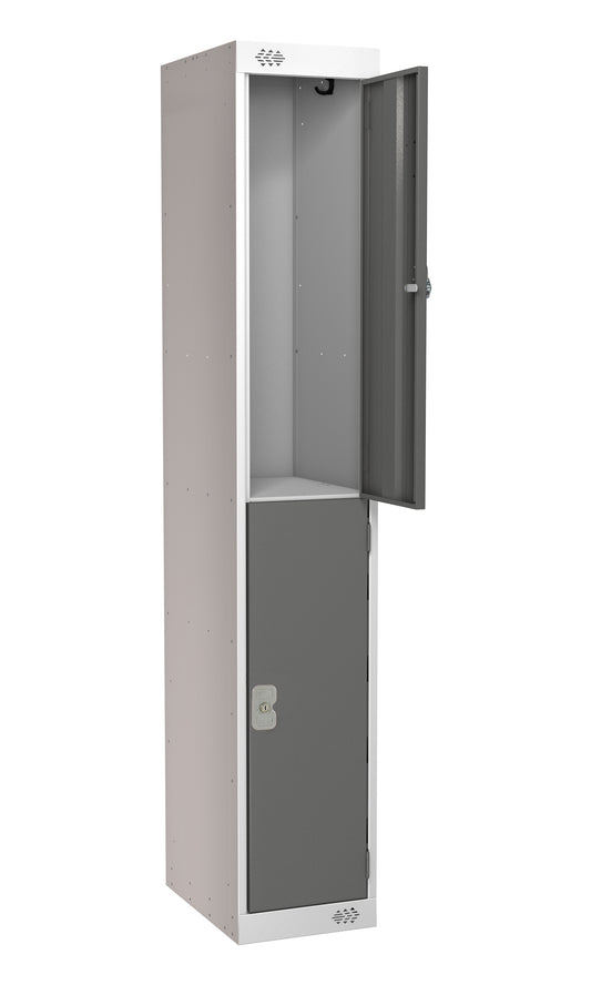 2 DOOR LOCKER 300X300X1800 DARK GREY DOOR