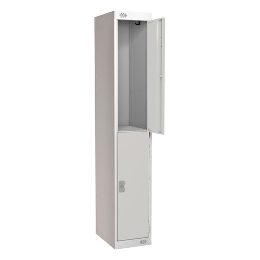 2 DOOR LOCKER 300X300X1800 LIGHT GREY DOOR