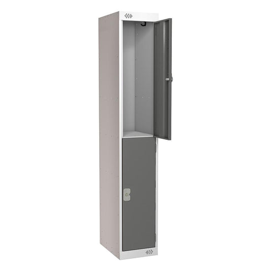 2 DOOR LOCKER 300X450X1800 DARK GREY DOOR