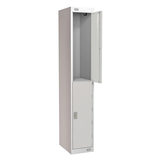 2 DOOR LOCKER 300X450X1800 LIGHT GREY DOOR