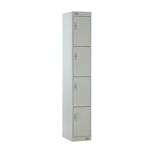 4 DOOR LOCKER 300X300X1800 LIGHT GREY DOOR