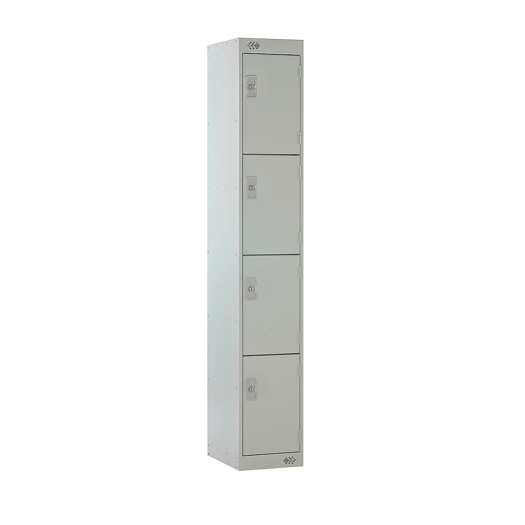 4 DOOR LOCKER 300X450X1800 LIGHT GREY DOOR