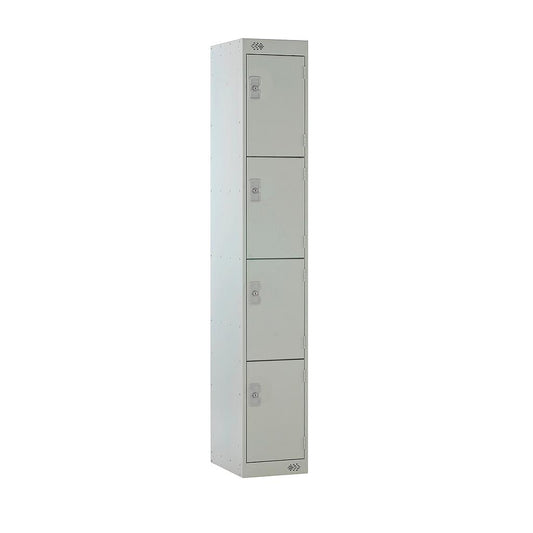 4 DOOR LOCKER 300X450X1800 LIGHT GREY DOOR