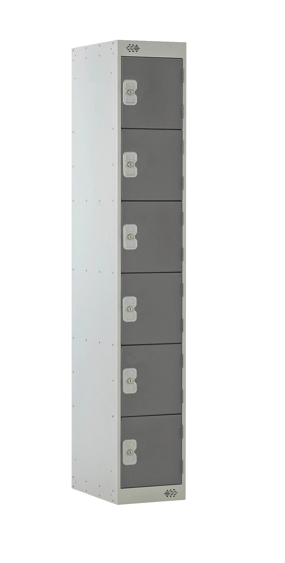6 DOOR LOCKER 300X300X1800 DARK GREY DOOR