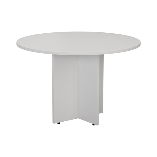1100MM ROUND MEETING TABLE - WHITE