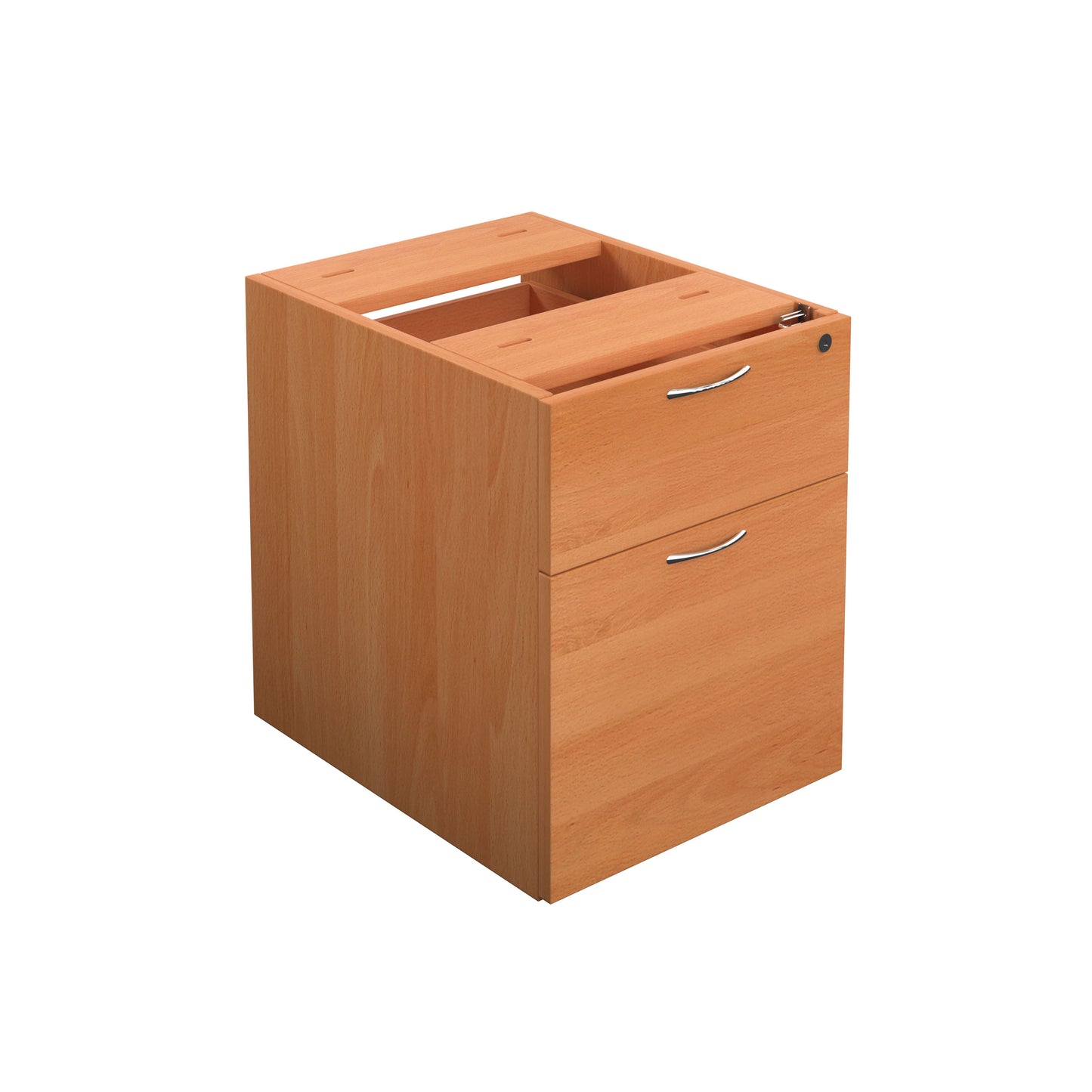 ESSENTIALS FIXED PEDESTAL 2 DRAWERS | 655 DEEP | BEECH