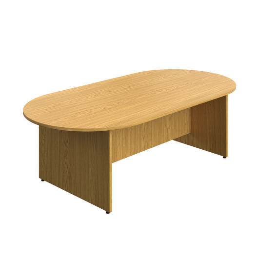 2400MM D-END MEETING TABLE - NOVA OAK