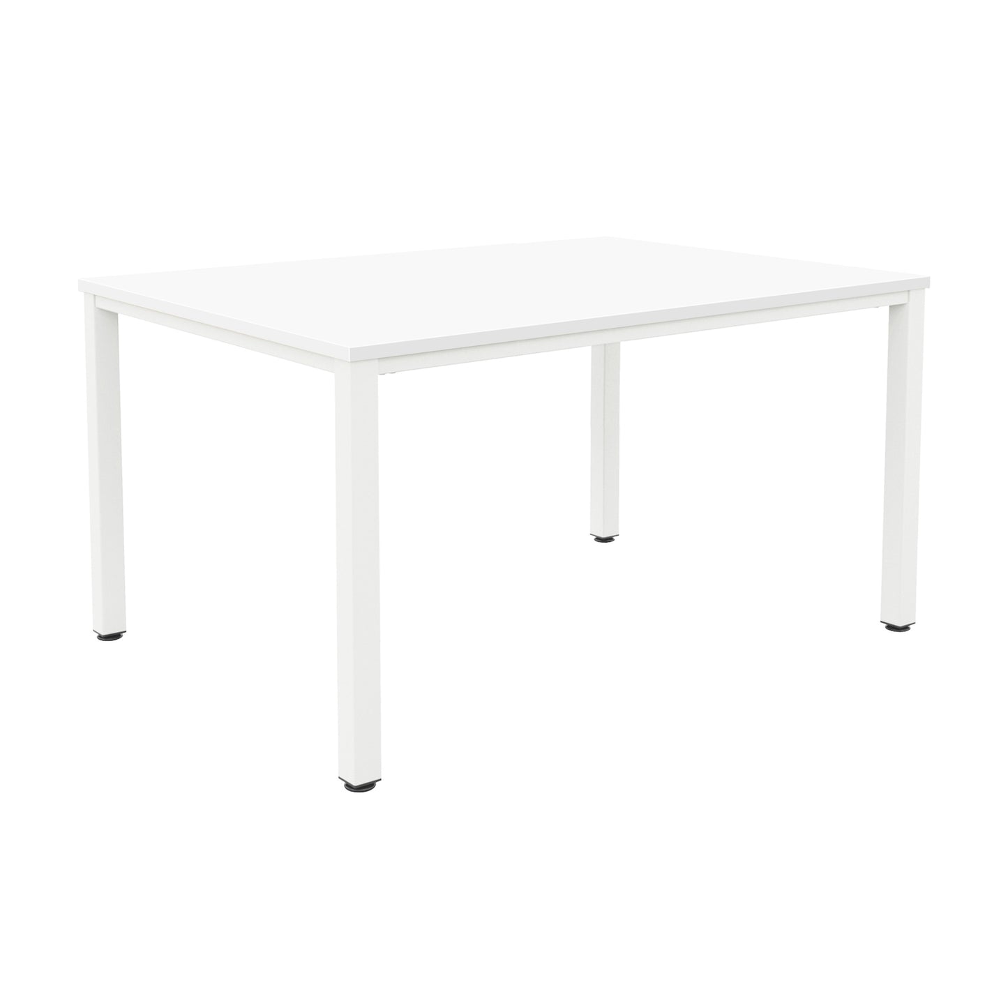 FRACTION INFINITY 1400 X 800 MEETING TABLE - WHITE WITH WHITE LEGS